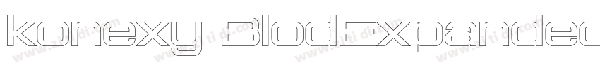 konexy BlodExpanded字体转换